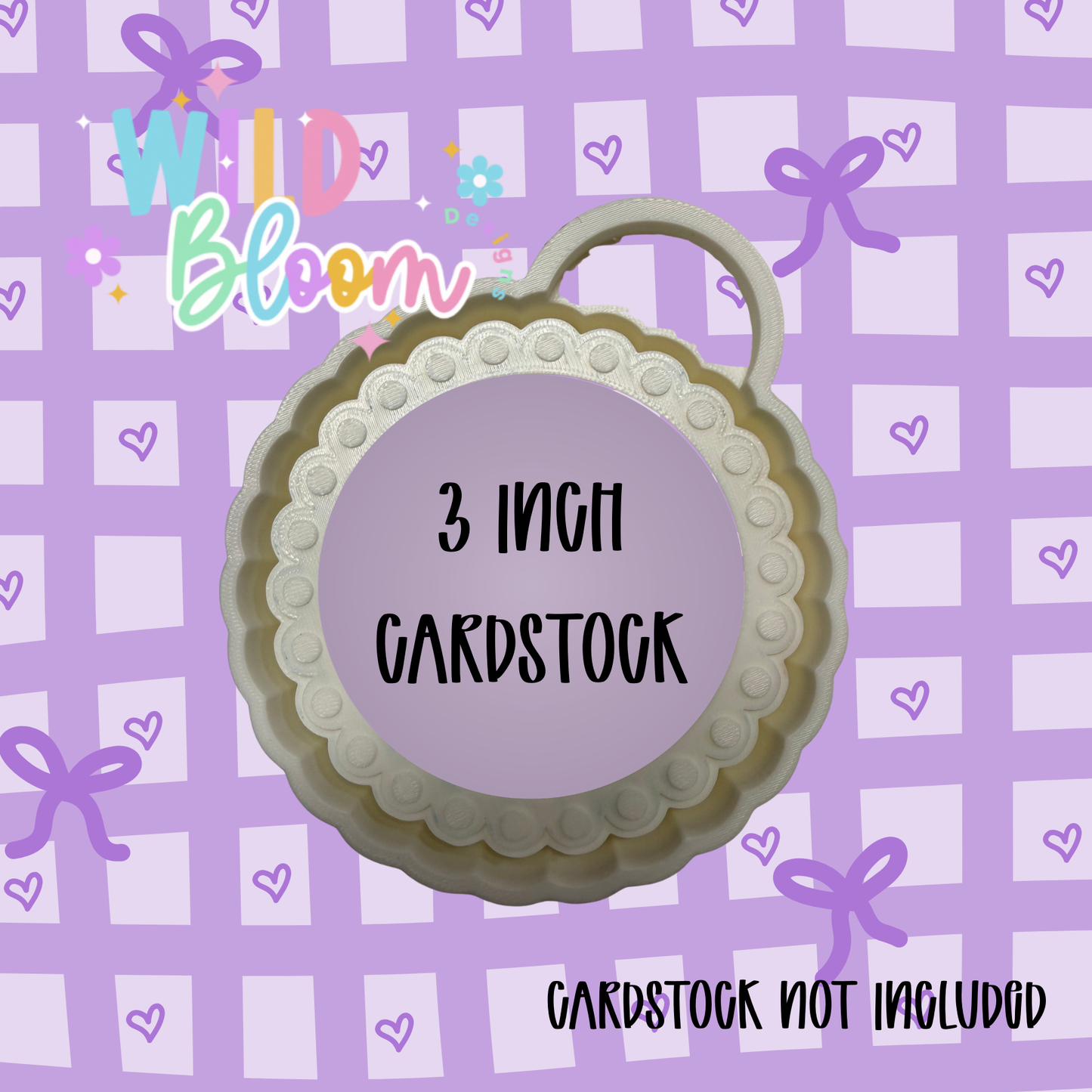 Scalopped Mold- 3 inch cardstock