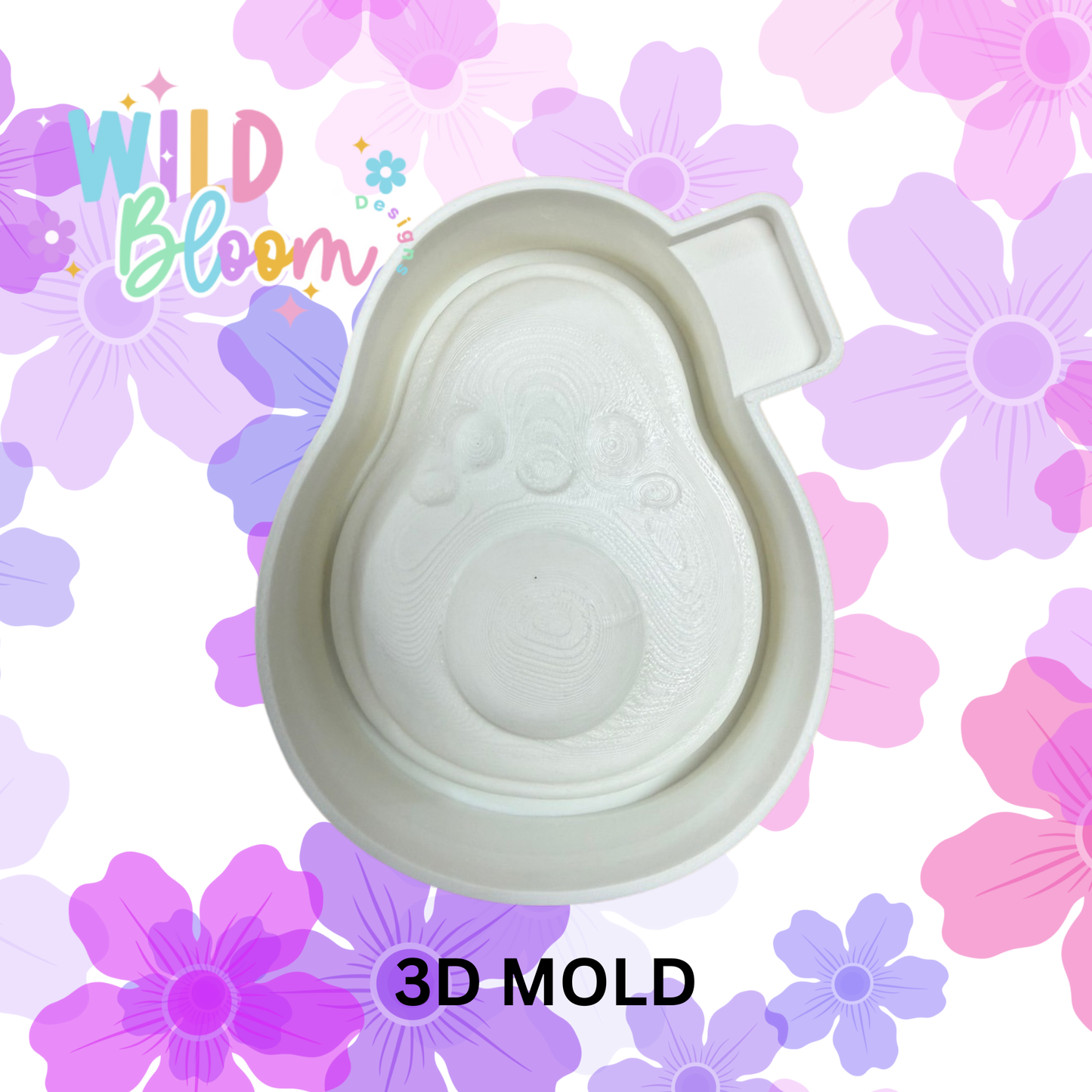 3D Cute Avocado Mold