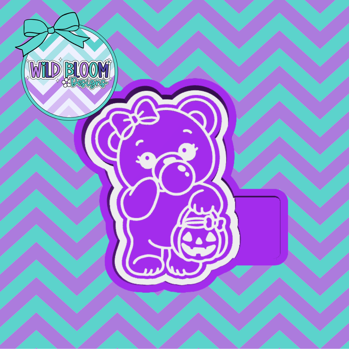Bear blowing bubble Mold