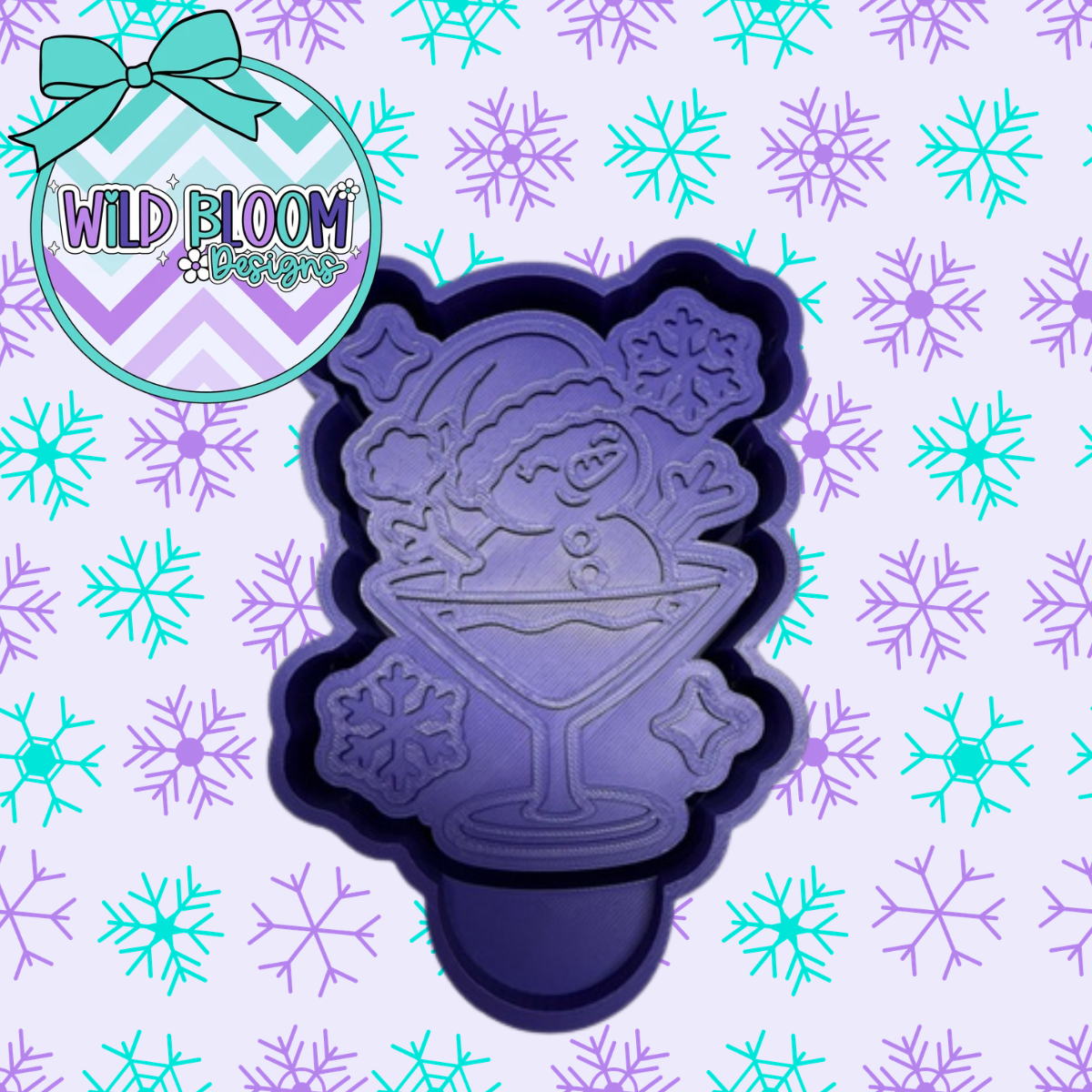 Snowman Martini Mold