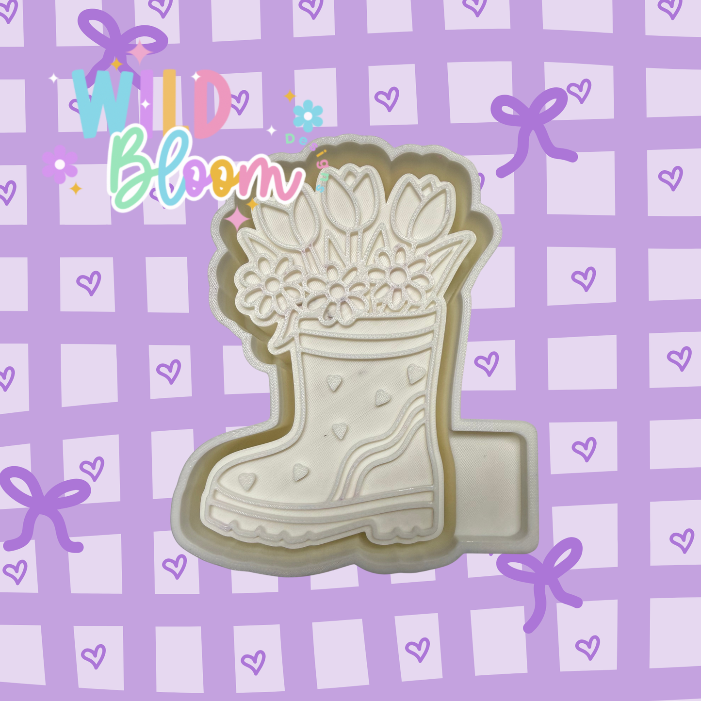 Rain Boot with Flowers
